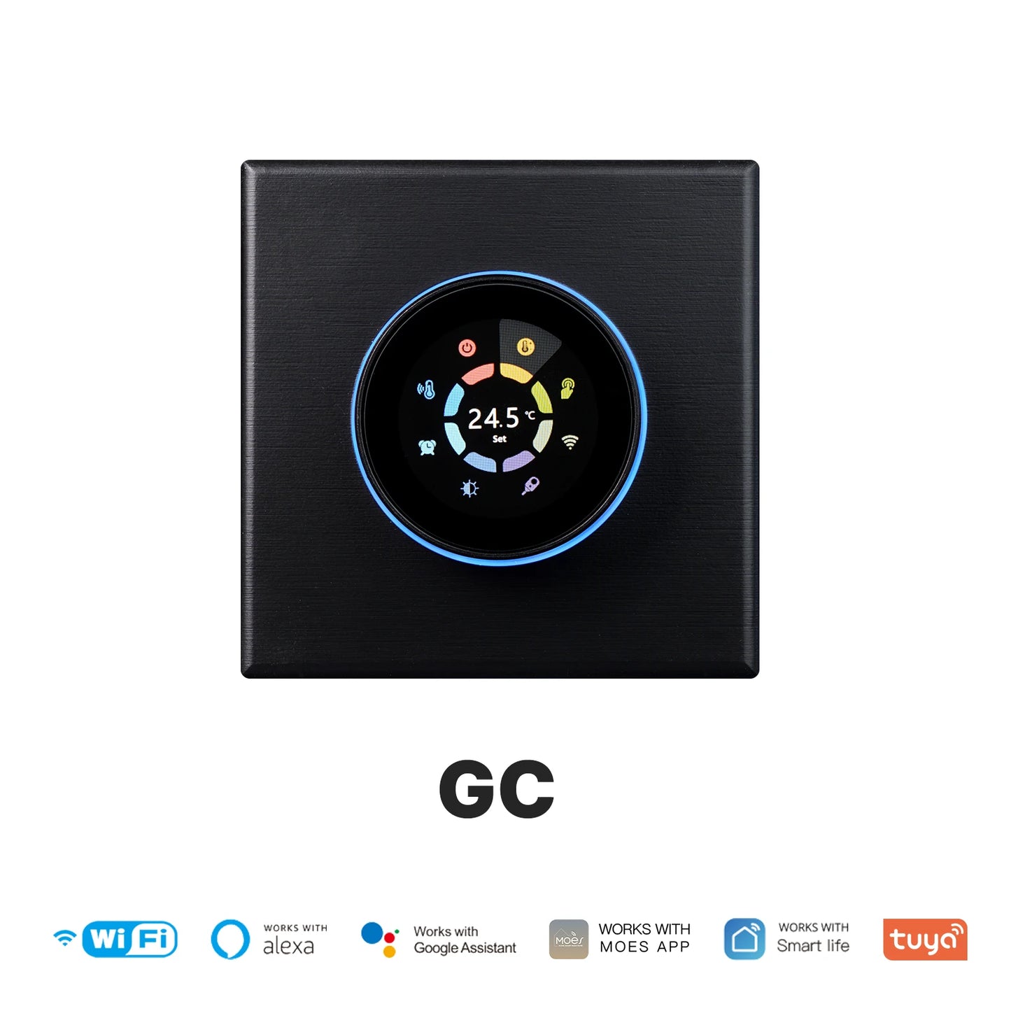 WiFi Smart Home Heating Knob Thermostat Temperature Controller For Water Gas Boiler Electric Heating Works with Alexa GoogleHome