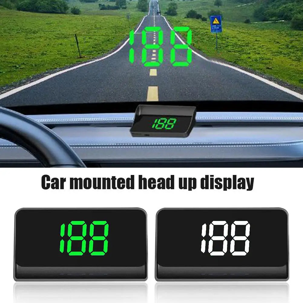Car Head Up HD Display GPS Speedometer KMH Digital HUD Windshield Projector Auto Electronics Projector Display White Green Light