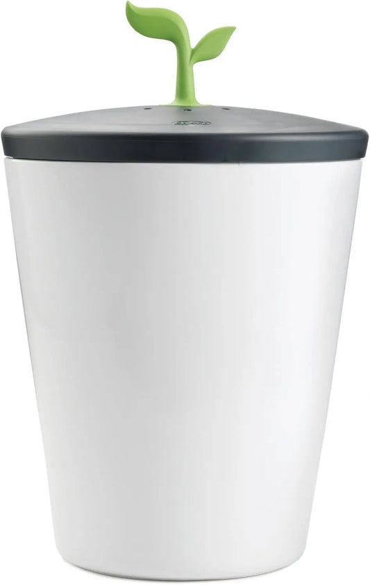 Eco-Friendly Kitchen Compost Bin, 3.3L Black & White Countertop Waste Container for Sustainable Living