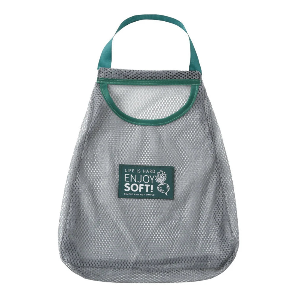 Fruit Vegetable Storage Bag Reusable Vegetable Mesh Bag Washable Eco Friendly Hollow Net Portable for Garlic Potatoes Onion