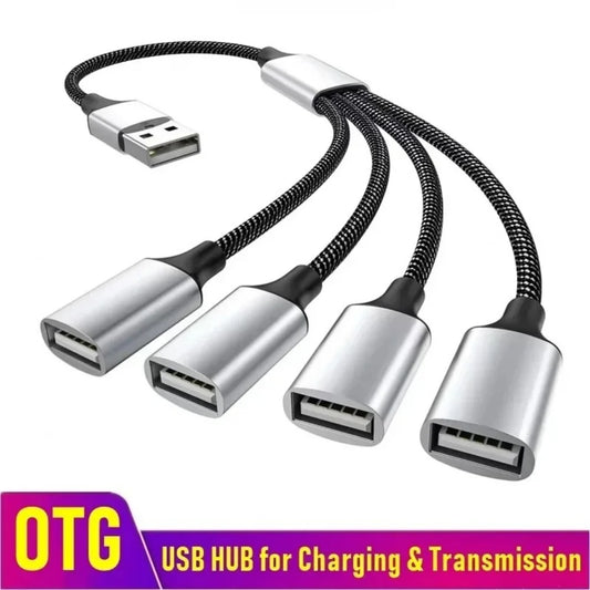 Multi Ports USB HUB Adapter Type C Splitter Connector 4 Ports HUB Expander Converter For Macbook Air Pro Laptop PC Accessories