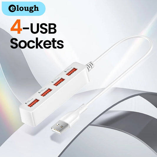 4 Port USB HUB Adapter High Speed Multi Port USB HUB Splitter Multiple Extender USB Socket For PC Computer Accessories Charger