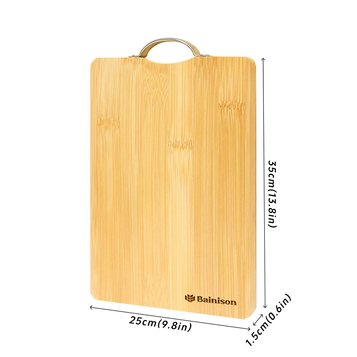 Bainison Creative Design Eco-Friendly Bamboo Cutting Board - Outdoor Cutting Board for Fish Meat Herbs (Foldable)