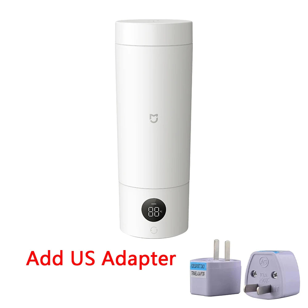 NEW MIJIA Portable Electric Kettle 2 Thermos Cup Fast Water Boiler 350ml Smart Temperature Insulated Kettle Travel 110V-240V