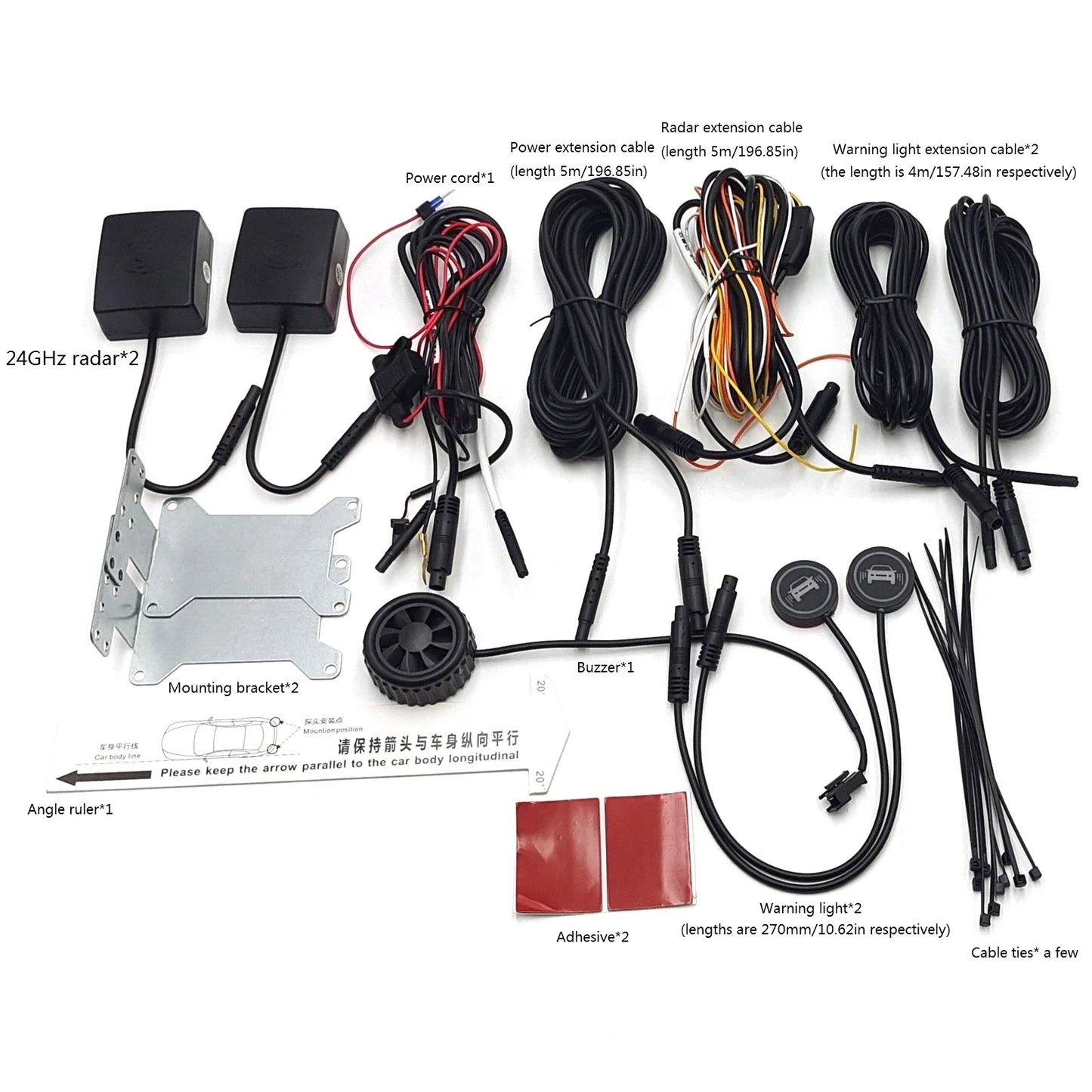 24Ghz Millimeter Wave Radar BSD Blind Spot Detection System Safety Driving Monitoring Assistant 20M Change Lane Safer