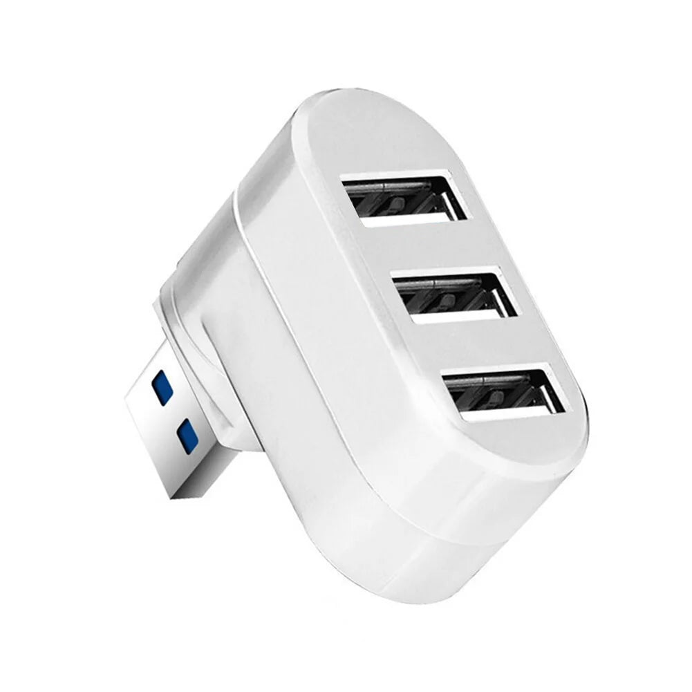 Mini USB 2.0 Hub USB Hub 2.0 Multi USB Splitter Hub Rotatable 3 Port Multiple Expander Splitter USB 2.0 Hub Computer Accessories