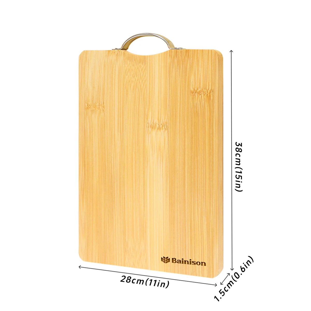 Bainison Creative Design Eco-Friendly Bamboo Cutting Board - Outdoor Cutting Board for Fish Meat Herbs (Foldable)