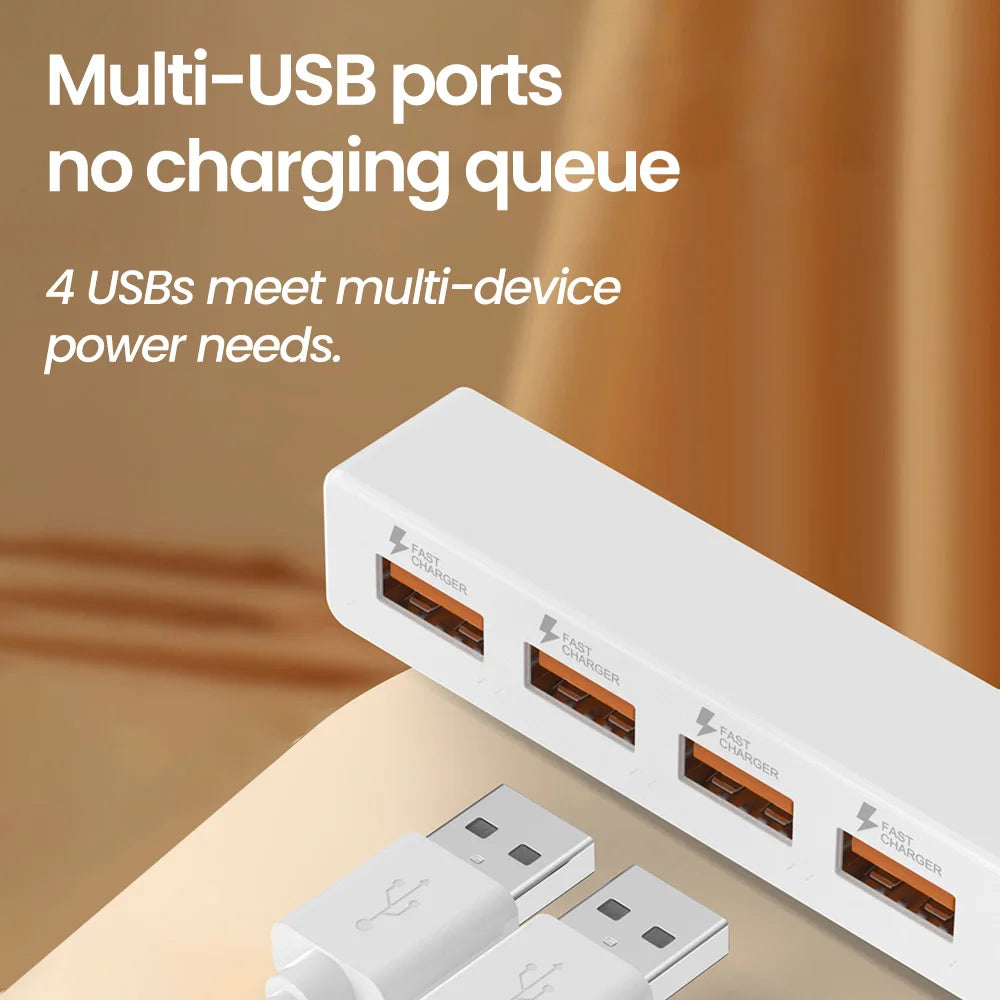 4 Port USB HUB Adapter High Speed Multi Port USB HUB Splitter Multiple Extender USB Socket For PC Computer Accessories Charger
