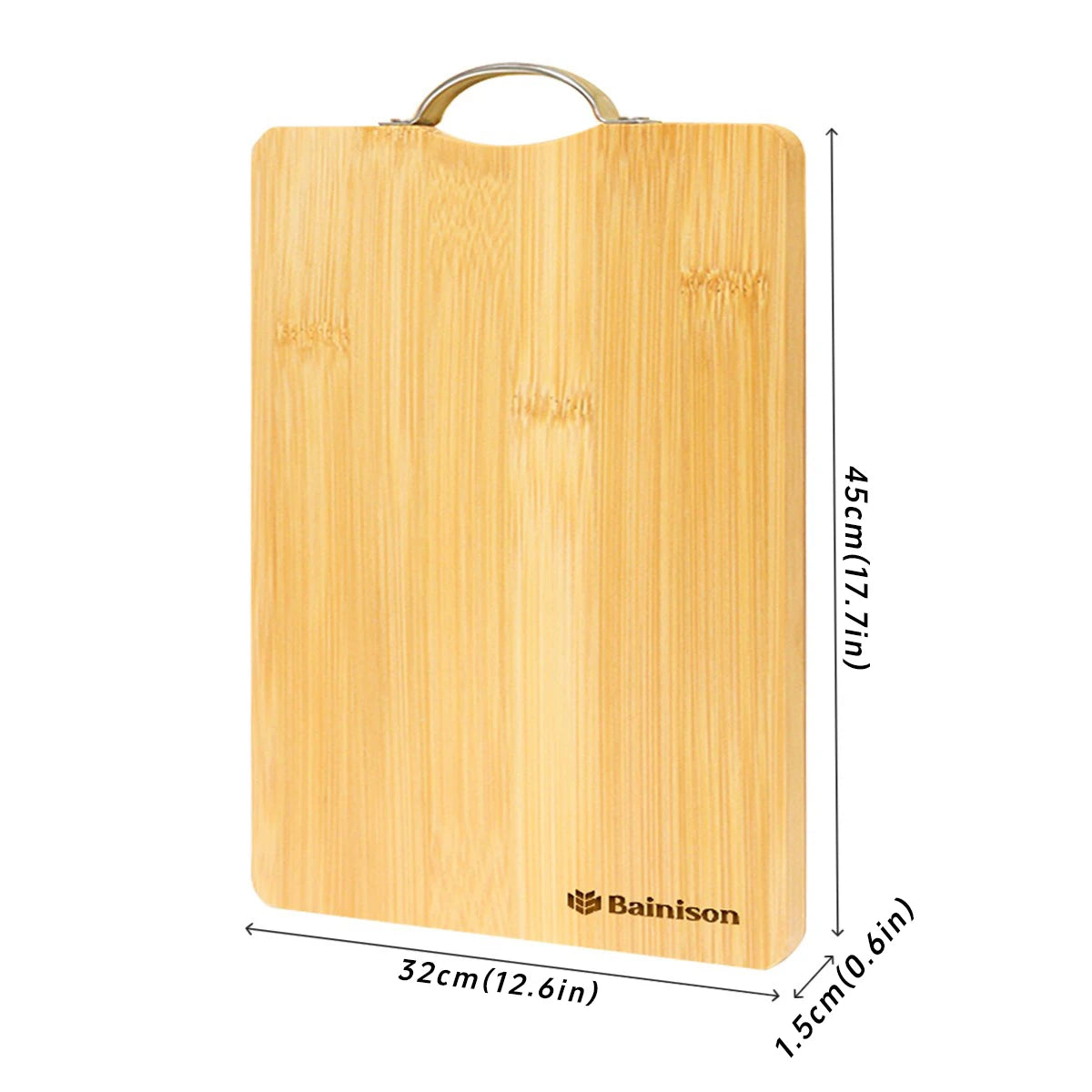 Bainison Creative Design Eco-Friendly Bamboo Cutting Board - Outdoor Cutting Board for Fish Meat Herbs (Foldable)