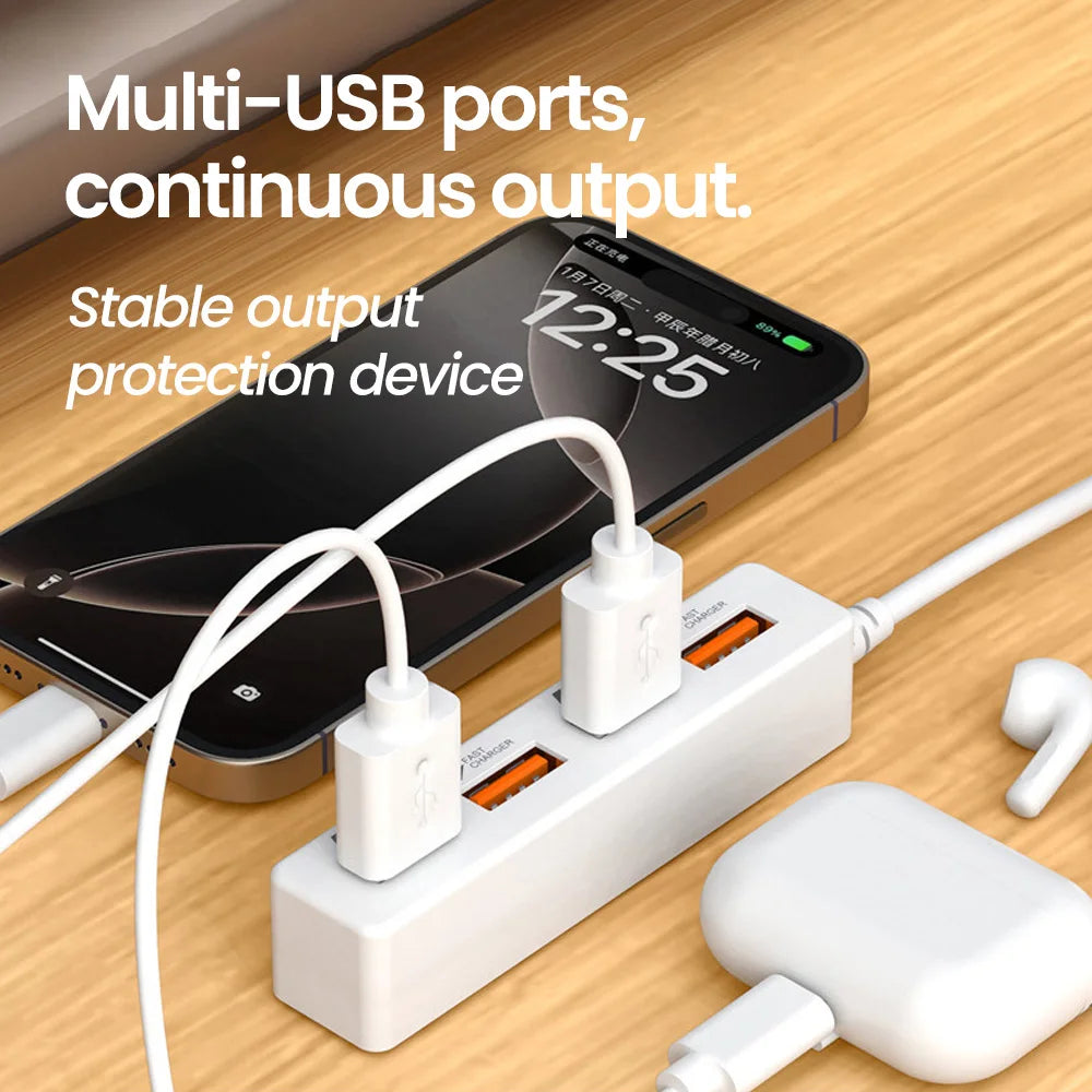 4 Port USB HUB Adapter High Speed Multi Port USB HUB Splitter Multiple Extender USB Socket For PC Computer Accessories Charger