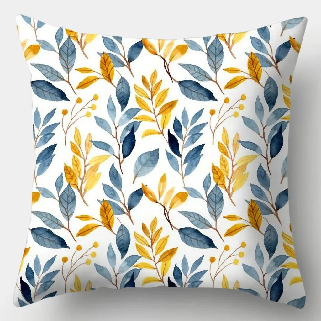 Fresh Style Pillowcase 45cmX45cm Square Sofa Pillow Cover Pretty Flowers Cushion