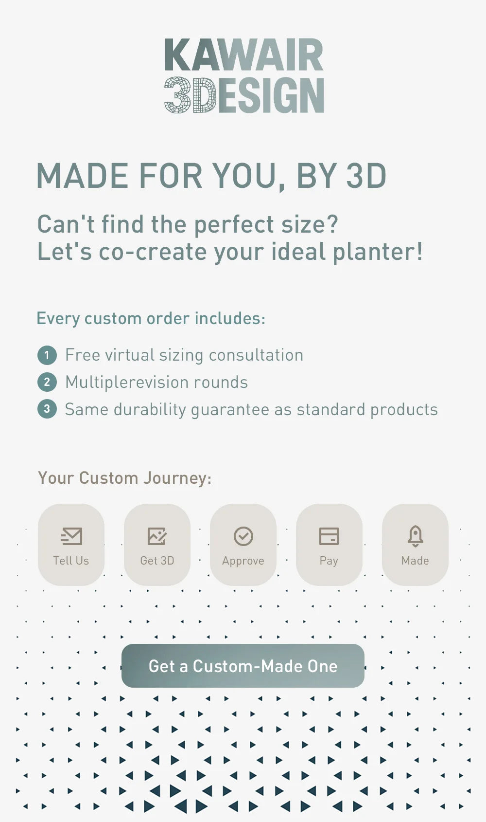 Modern Minimalist 3D Printed Plant Pot – Biodegradable Flower Planter for Home Decor, Eco-Friendly Sustainable Gift (Maro)