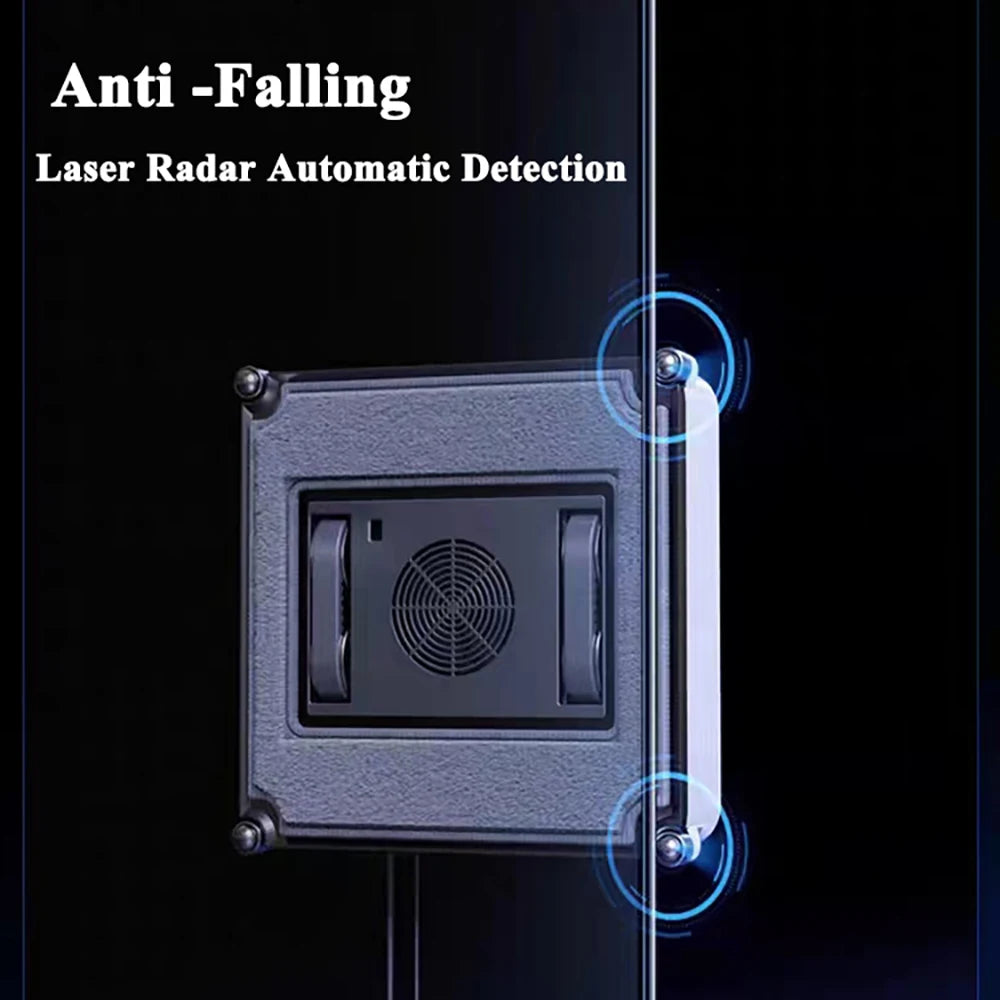 Robotic Window Cleaner Dual Water Spray Automatic High Suction Anti-falling For Window Washing Glass Outside APP Remote Control