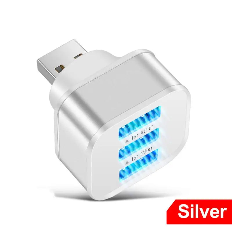 1/3PCS Hub Multi USB 2.0 Hub USB Splitter 3-in-1 Multi Ports 2.0 USB Extender Adapter Port Splitter For PC Computer Accessories