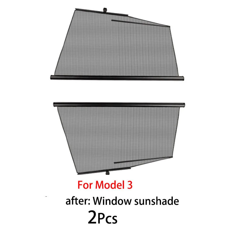For Tesla Model 3 Y  2017-2023 Car Lifting Window Sunshade Custom Sun ShadeCar Sun Shade Front Rear Cover Windshield Protect