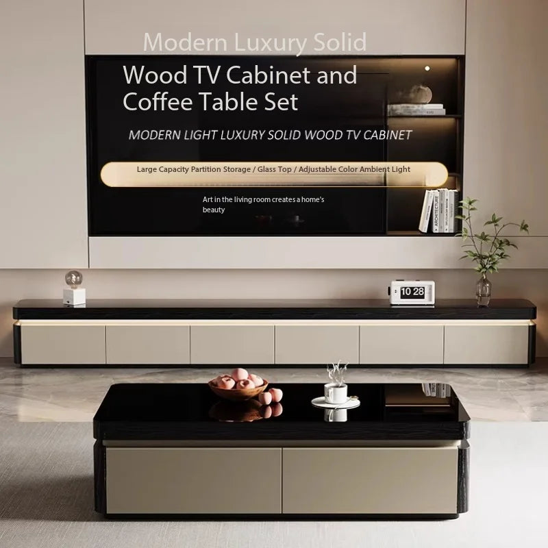 Modern Aesthetics TV Stand Sliding Doors Living Room Furniture Elegant Space Saving TV Stand Eco Friendly Materials Sustainable