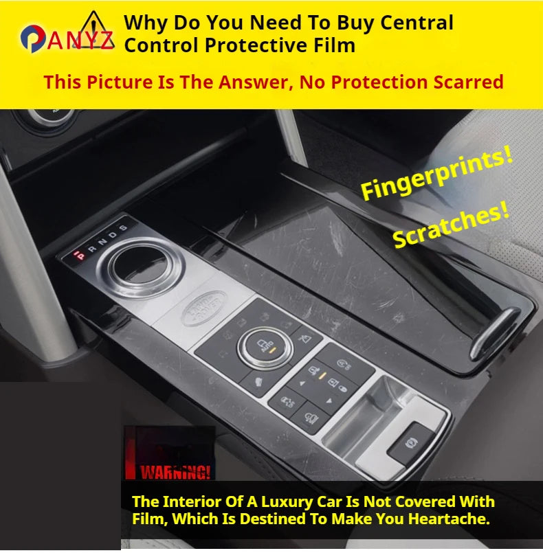For Smart #1 2024 2023 2022 Accessories Car interior film transparent TPU Gear Panel Navigation Center Console PPF Protection