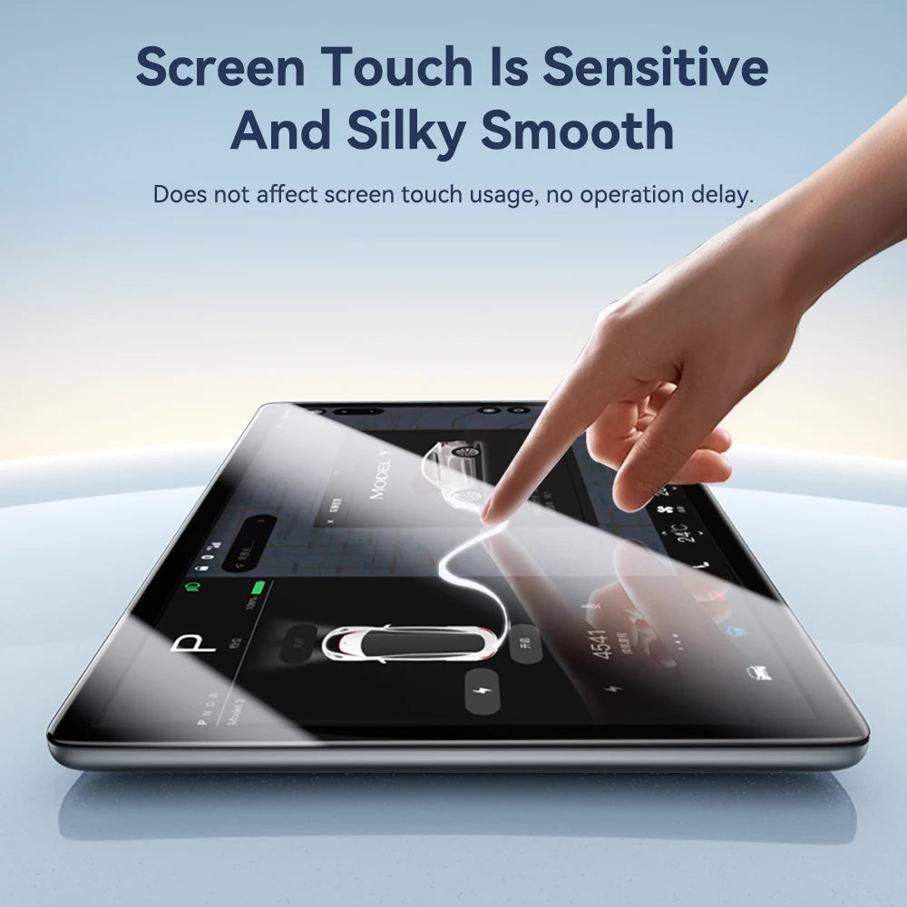 YZ For Tesla Model 3 Y Highland 2025 2026 Tempered Glass Film Protector Matte Glare HD Center Control Touch Screen protector