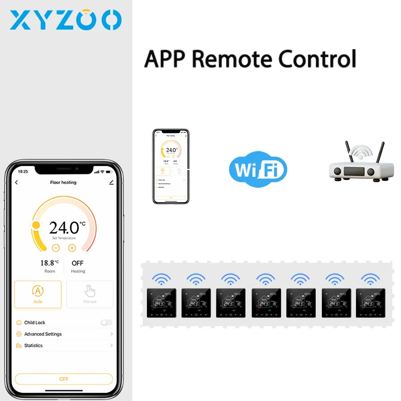 Tuya Thermostat WiFi Electric/Water/Gas Boiler Warm Floor Heating Temperature Controller Smart Thermoregulator Alexa Google