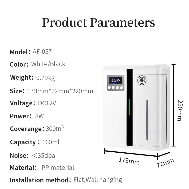 NAMSTE Room Electric Aroma Diffuser 300m³ Combination 100ML Essential Oils Household Air Freshener Smart Atomizer Aroma Device