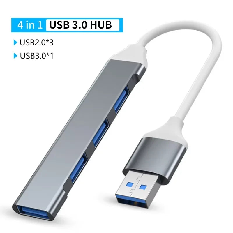 5 Ports USB C Hub to 4K HDMI-Compatible USB 3.0 2.0 HUB Type C Charging PD 100W RJ45 100M Docking for Macbook Notebook Computer
