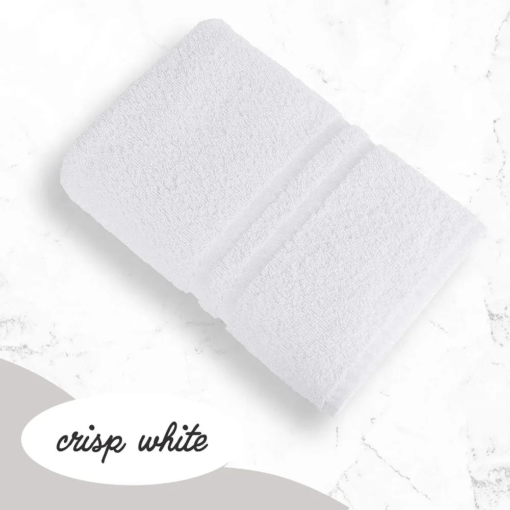 Eco-Friendly 12x12 Inch Cotton Washcloths - Bulk 200 Piece Set for Sustainable Living