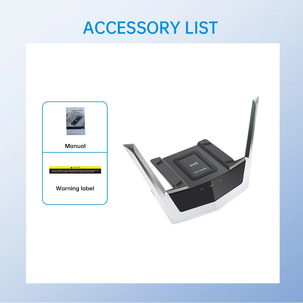 Fast Wireless Car Charger for Cadillac XT5 XT6 2015-2021 Compatible with Xiaomi iPhone - Dashboard Mount Charging Accessory