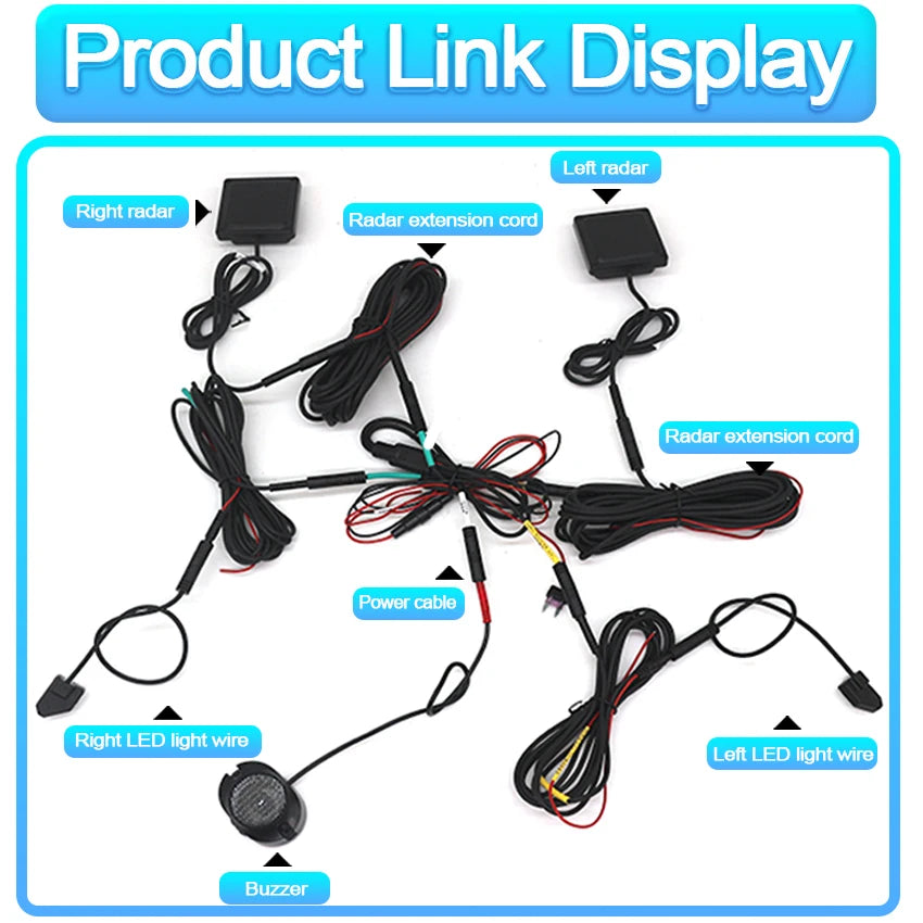 Car Blind Spot Monitoring For BYD Dolphin Mini 2021-2025 BSD Radar Detection System Microwave Sensor Assistant Driving Security