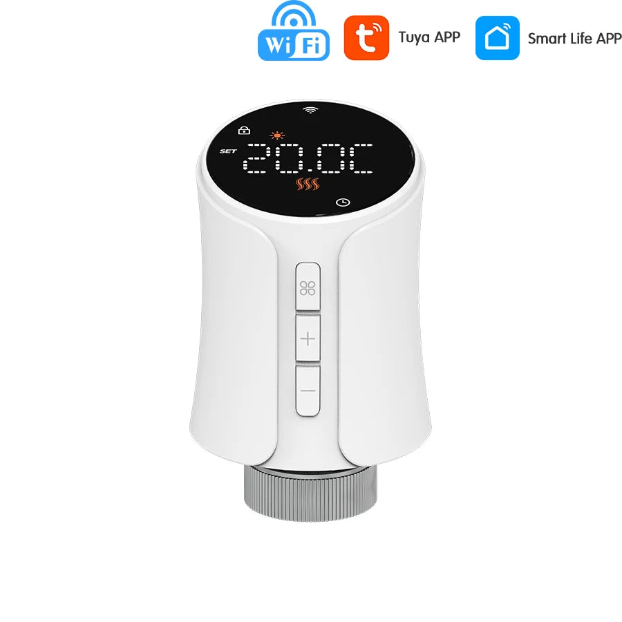 Smart WiFi Thermostat Radiator Actuator Tuya TRV Thermostatic Valve Heating Temperature Controller Voice Alexa Google Home Alice