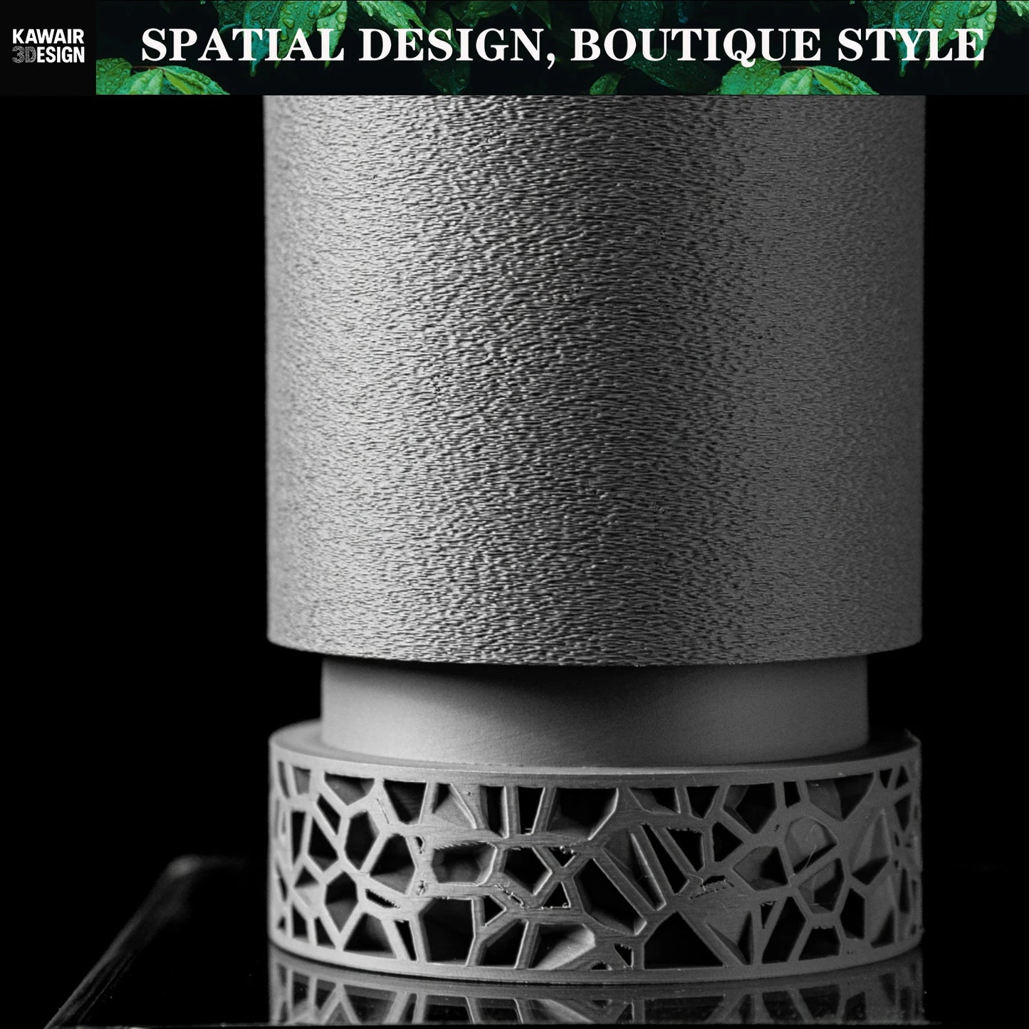 Modern Minimalist 3D Printed Plant Pot – Biodegradable Flower Planter for Home Decor, Eco-Friendly Sustainable Gift (Vori )