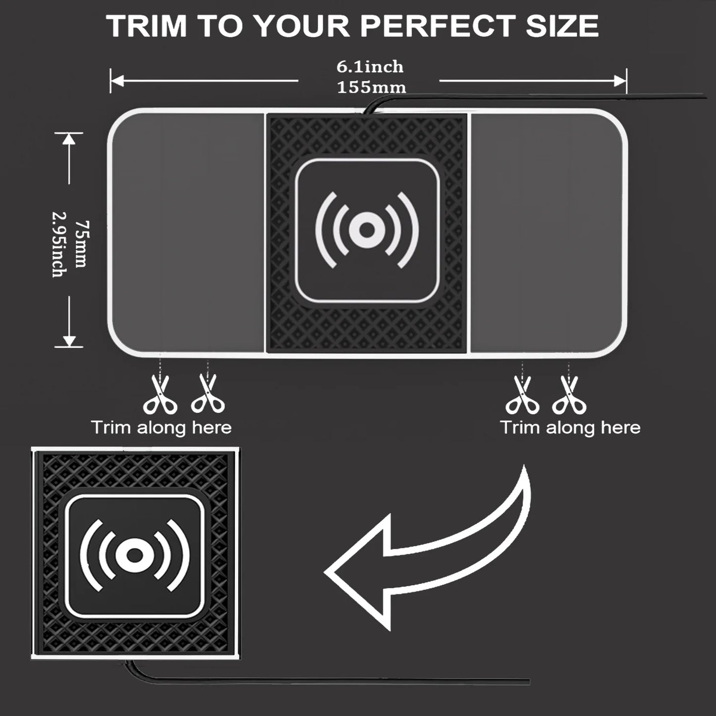 30W RGB Light Car Wireless Charger Pad for iPhone 15 14 13 12 11 Samsung S23 S22 Xiaomi Fast Wireless USB-A Phone Charging Pad