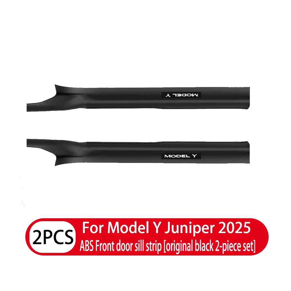 2 4 8PcsFor Tesla NewModelY Juniper 2025 ABS Front Rear Door Sill Protector Threshold Strip Anti-kick Guard Panel Waterproof Pad