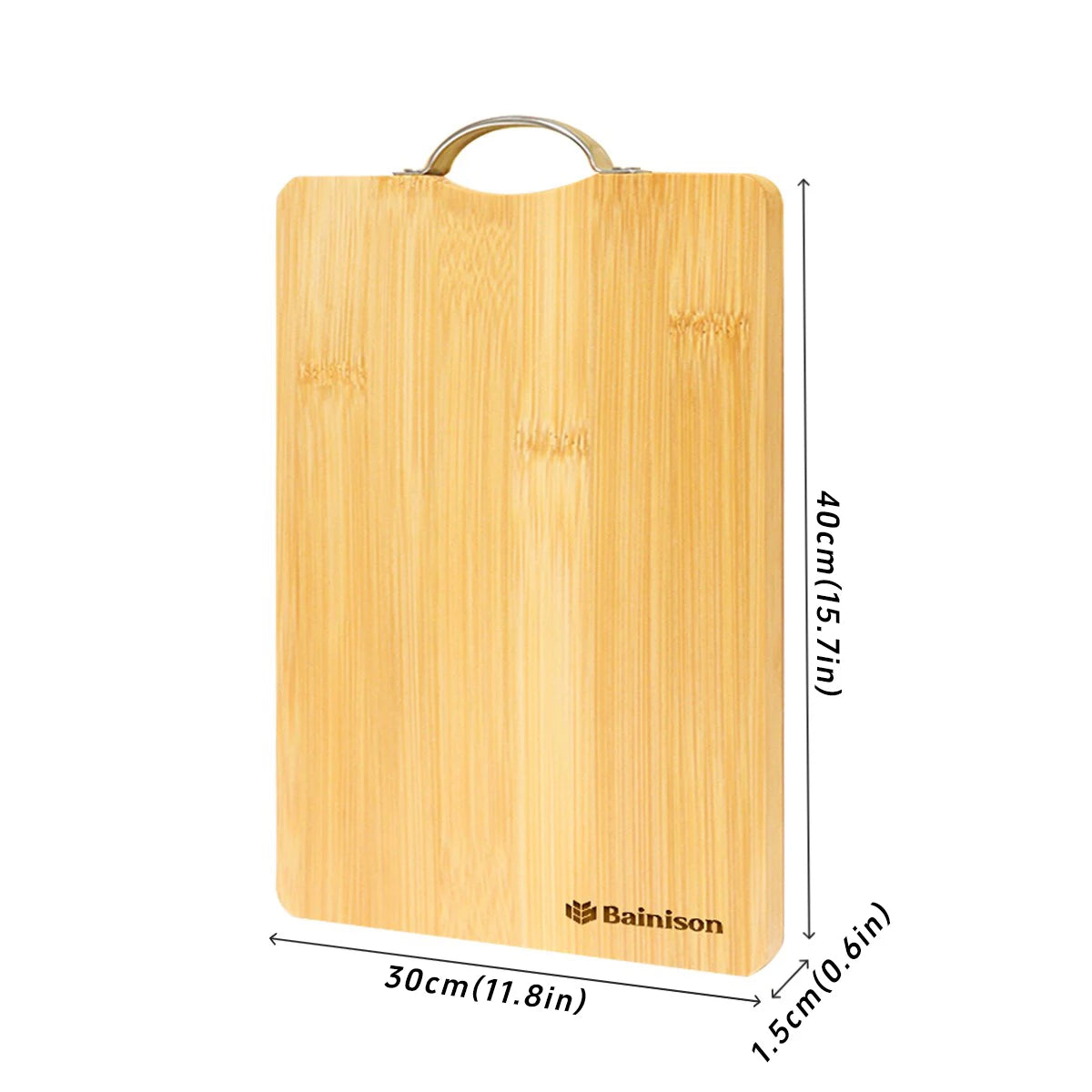 Bainison Creative Design Eco-Friendly Bamboo Cutting Board - Outdoor Cutting Board for Fish Meat Herbs (Foldable)