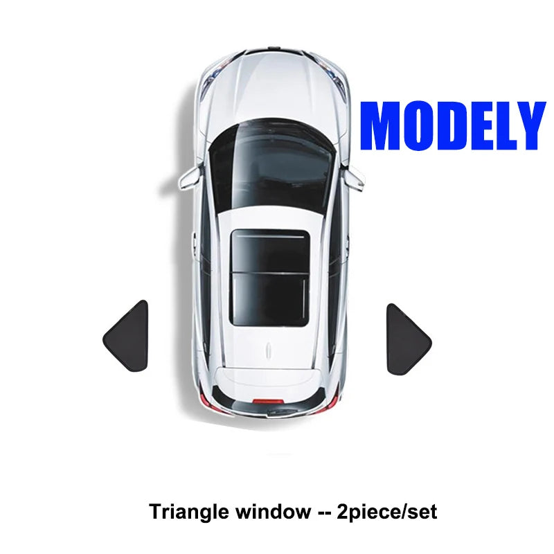 for Tesla Model 3 Y Juniper Highland 2025-2021 2026 Car Side Window Sunshade with Suction Cups Front Rear Windshield Privacy