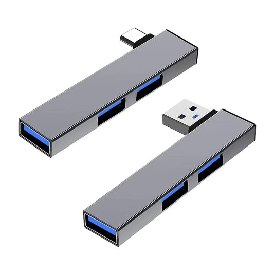 3 In 1 USB 3.0 HUB High Speed Type C Splitter OTG Adapter 5Gbps Multiport HUB 3 USB 2.0 Multi Ports For PC Computer Accessories