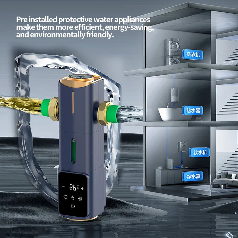 BORVA 8000L/H Smart Home Central Bionic Water Purification Pre-Filter with Automatic Timed Self-Cleaning and High Flow Rate