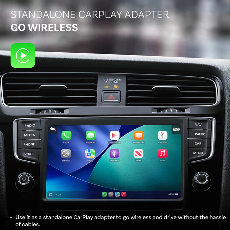 Ottocast Cabin Care Wireless CarPlay Adapter Baby Car Camera 1080P HD 150° Wide-angle Night Vision Backseat Monitor for 98% Car