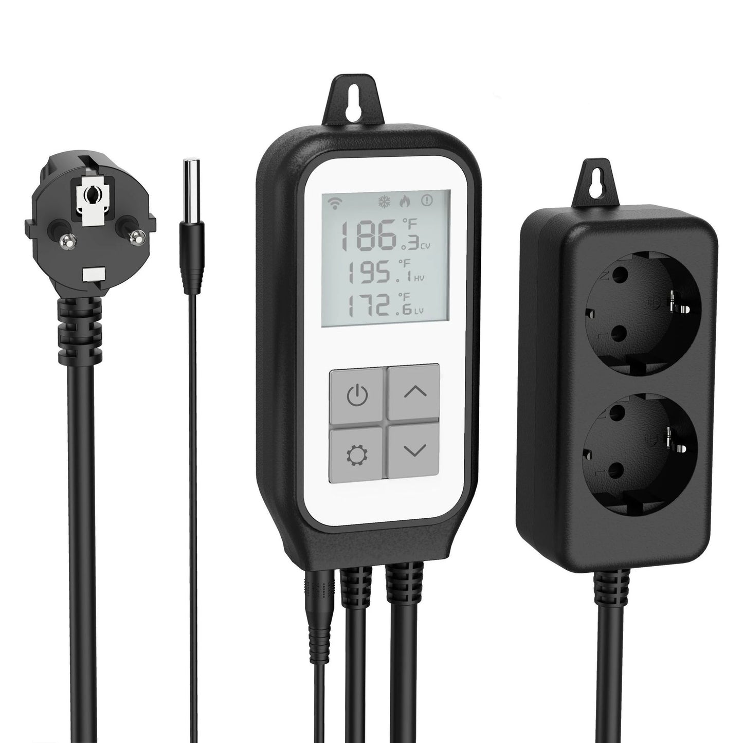 Tuya Digital Temperature Controller Socket Thermostat Heater Plug for Aquarium Greenhouse Voice Control Via Alexa Google Home