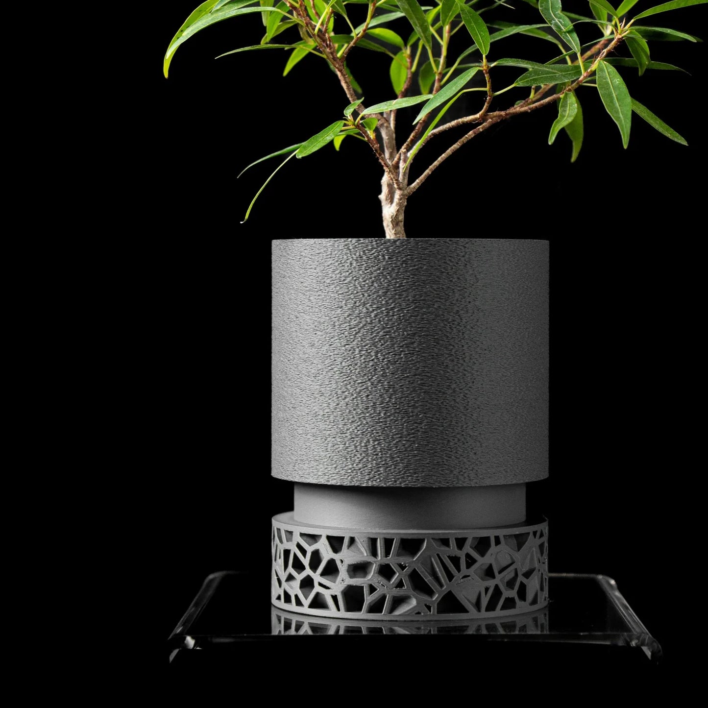 Modern Minimalist 3D Printed Plant Pot – Biodegradable Flower Planter for Home Decor, Eco-Friendly Sustainable Gift (Vori )