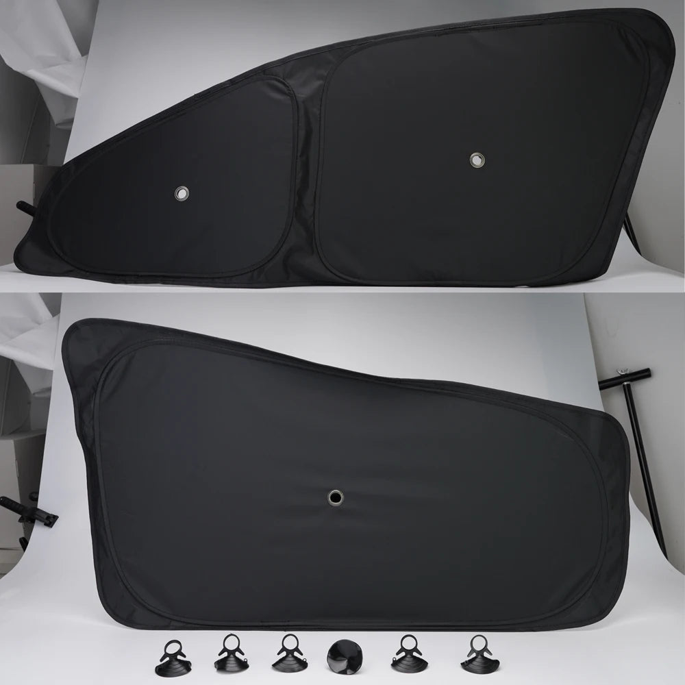for Tesla Model 3 Y Juniper Highland 2025-2021 2026 Car Side Window Sunshade with Suction Cups Front Rear Windshield Privacy
