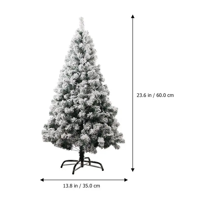 Artificial Flocked Christmas Tree White Xmas Tree Premium Eco Friendly Reusable Decoration Festive Christmas tree decoration