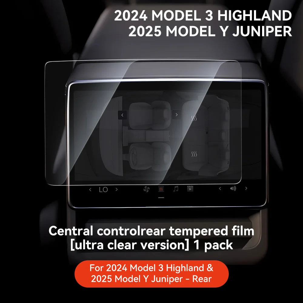 YZ For Tesla Model 3 Y Highland 2025 2026 Tempered Glass Film Protector Matte Glare HD Center Control Touch Screen protector