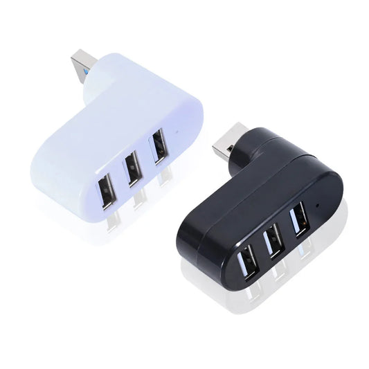Mini USB 2.0 Hub USB Hub 2.0 Multi USB Splitter Hub Rotatable 3 Port Multiple Expander Splitter USB 2.0 Hub Computer Accessories