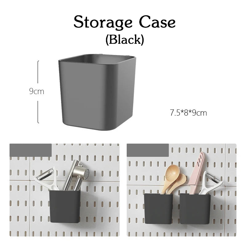DIY Pegboard Accessories Kitchen Organization No Drill Hanging Shelf Storage Hooks Wall Organizer Crafts For Garage Room