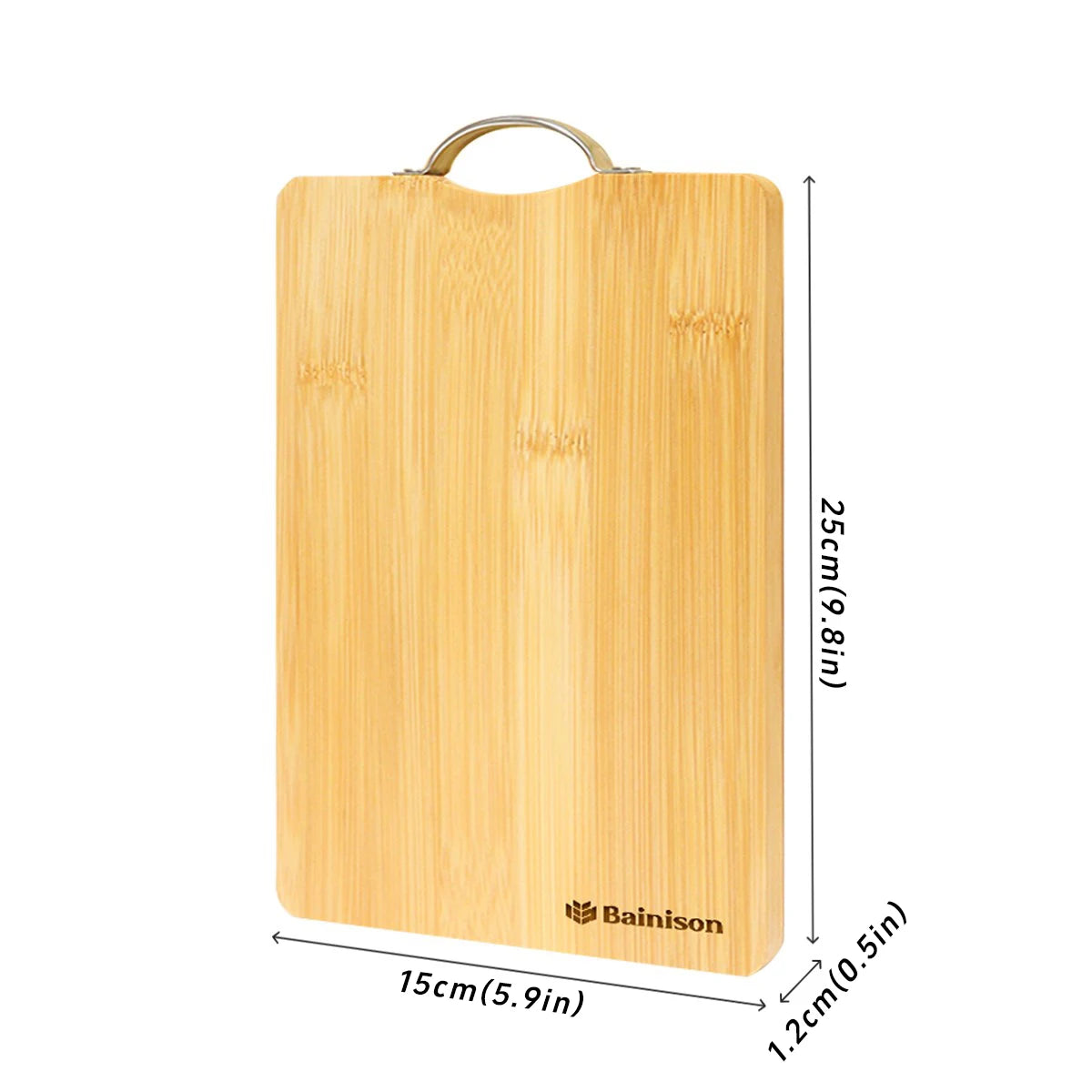 Bainison Creative Design Eco-Friendly Bamboo Cutting Board - Outdoor Cutting Board for Fish Meat Herbs (Foldable)