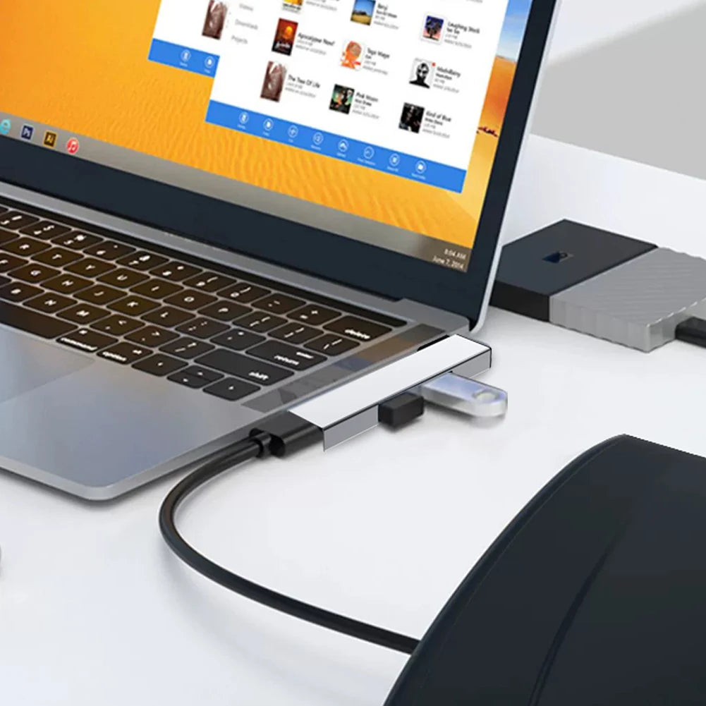 3 in 1 Expansion Dock Hub OTG USB 3.0/Type-C 3.0 To 3 USB USB HUB Type C HUB Speed 5.0Gbps 3 Port for PC Laptop Notebook