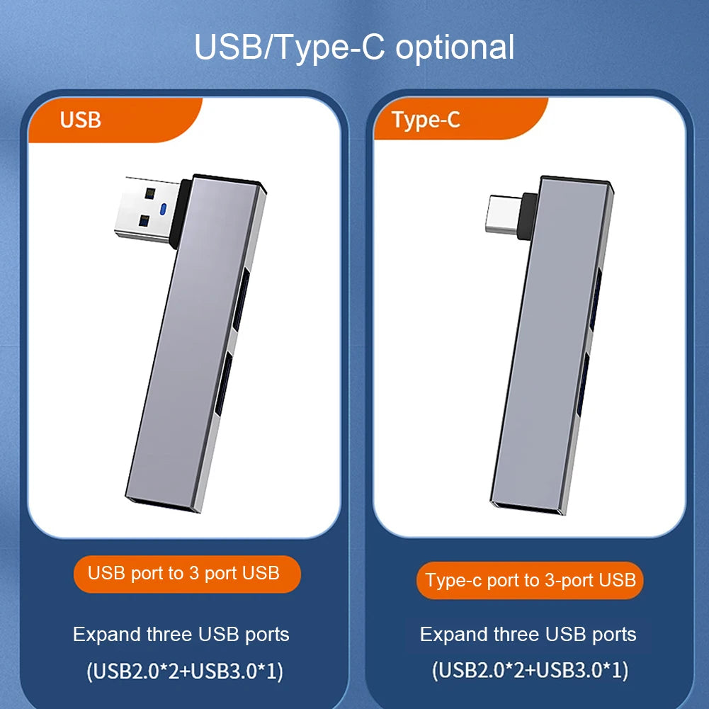 3 in 1 Expansion Dock Hub OTG USB 3.0/Type-C 3.0 To 3 USB USB HUB Type C HUB Speed 5.0Gbps 3 Port for PC Laptop Notebook