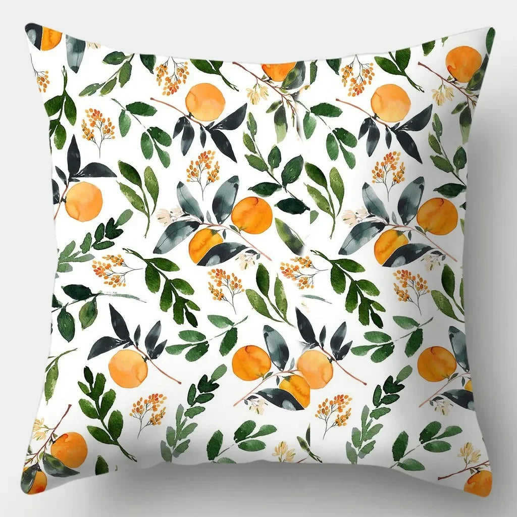 Fresh Style Pillowcase 45cmX45cm Square Sofa Pillow Cover Pretty Flowers Cushion
