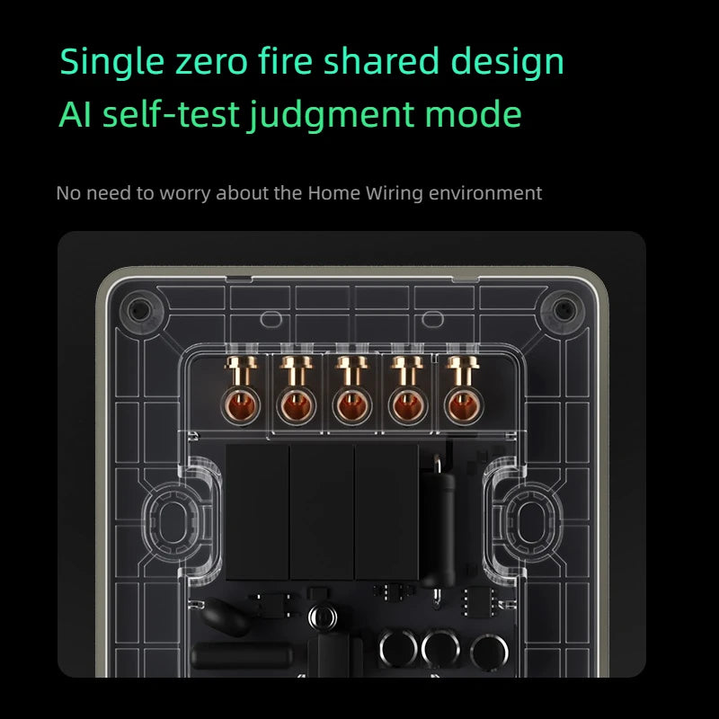 Aqara Z1 Smart Wall Switch Zigbee 3.0 More Control Compatible with Single Live/Neutral Wire Design Supports Mi home HomeKit APP