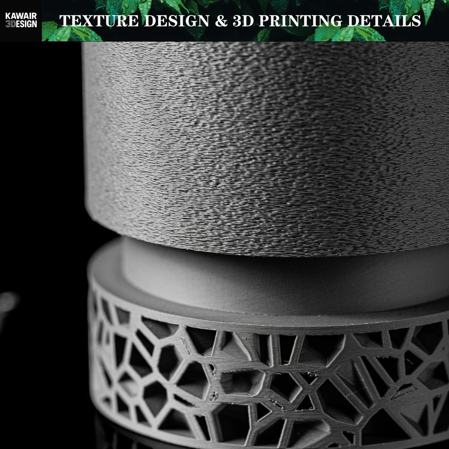 Modern Minimalist 3D Printed Plant Pot – Biodegradable Flower Planter for Home Decor, Eco-Friendly Sustainable Gift (Vori )